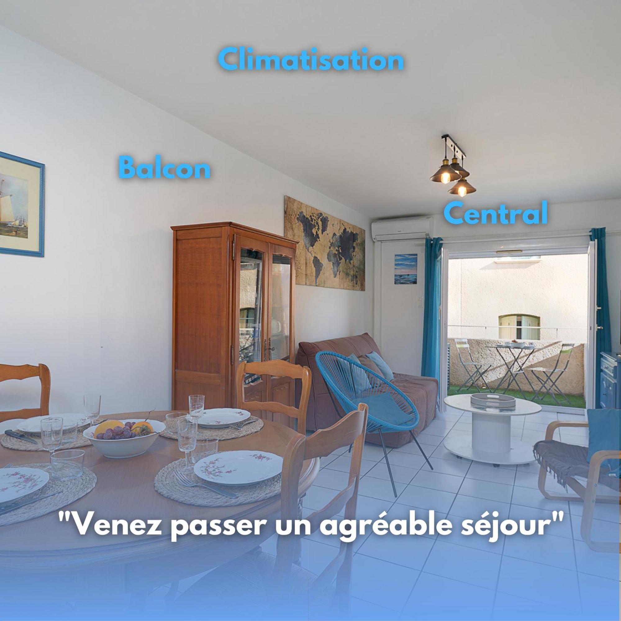 L'Escapade, Port A 200M, Climatisation Et Balcon Apartment Port Vendres Bagian luar foto